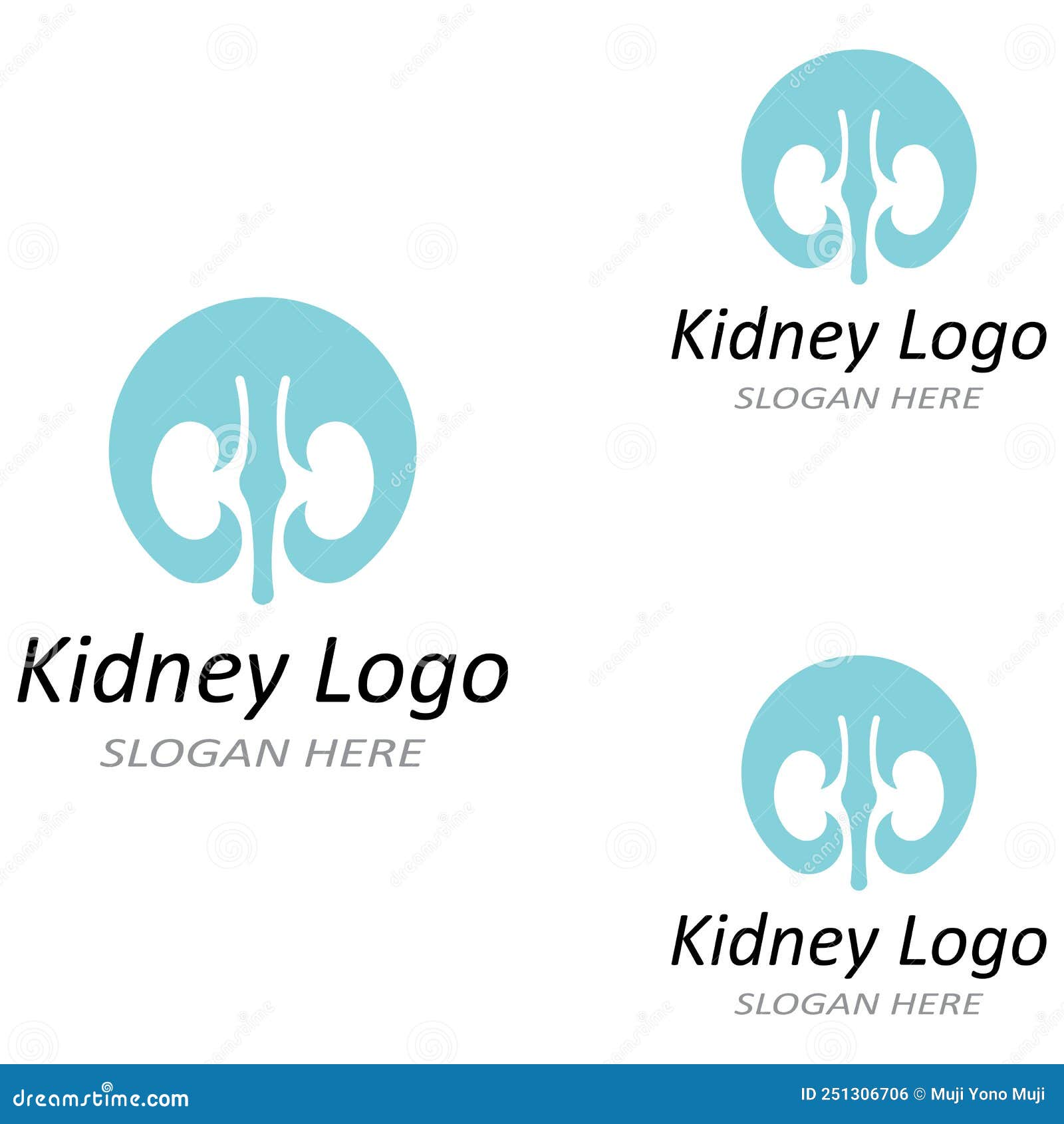 Kidney Health and Kidney Care Logo Using Icon Design Concept Vector Illustration Stock Vector