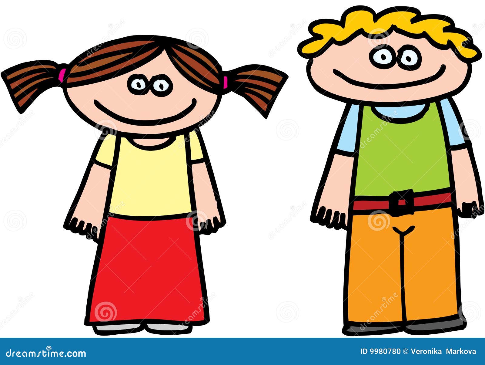 Kids stock vector. Illustration of cartoon, cute, clipart - 9980780