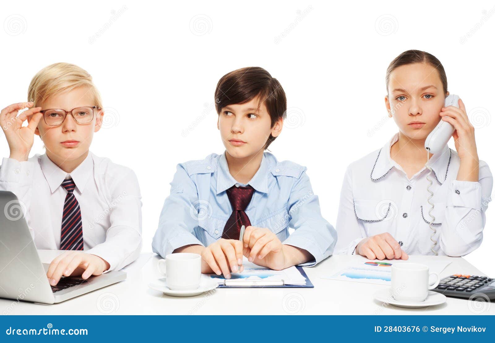 Kids as adults businessman stock photo. Image of phone - 28403676