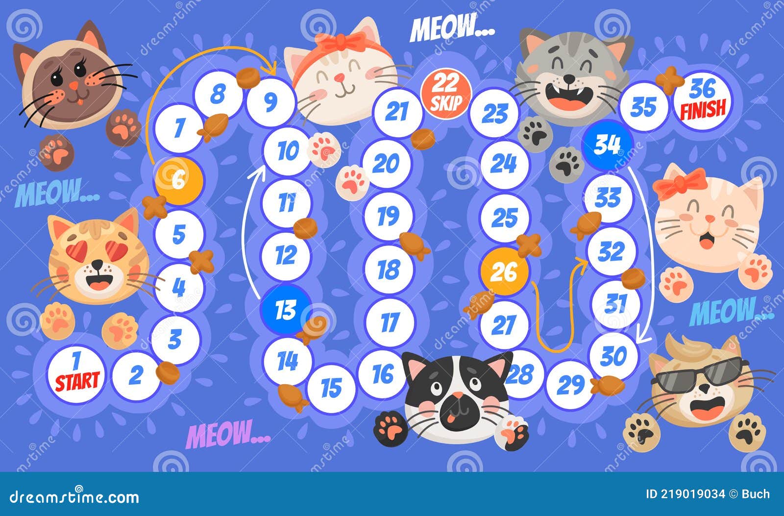 Adorable Cats - board games for free download and offline to play