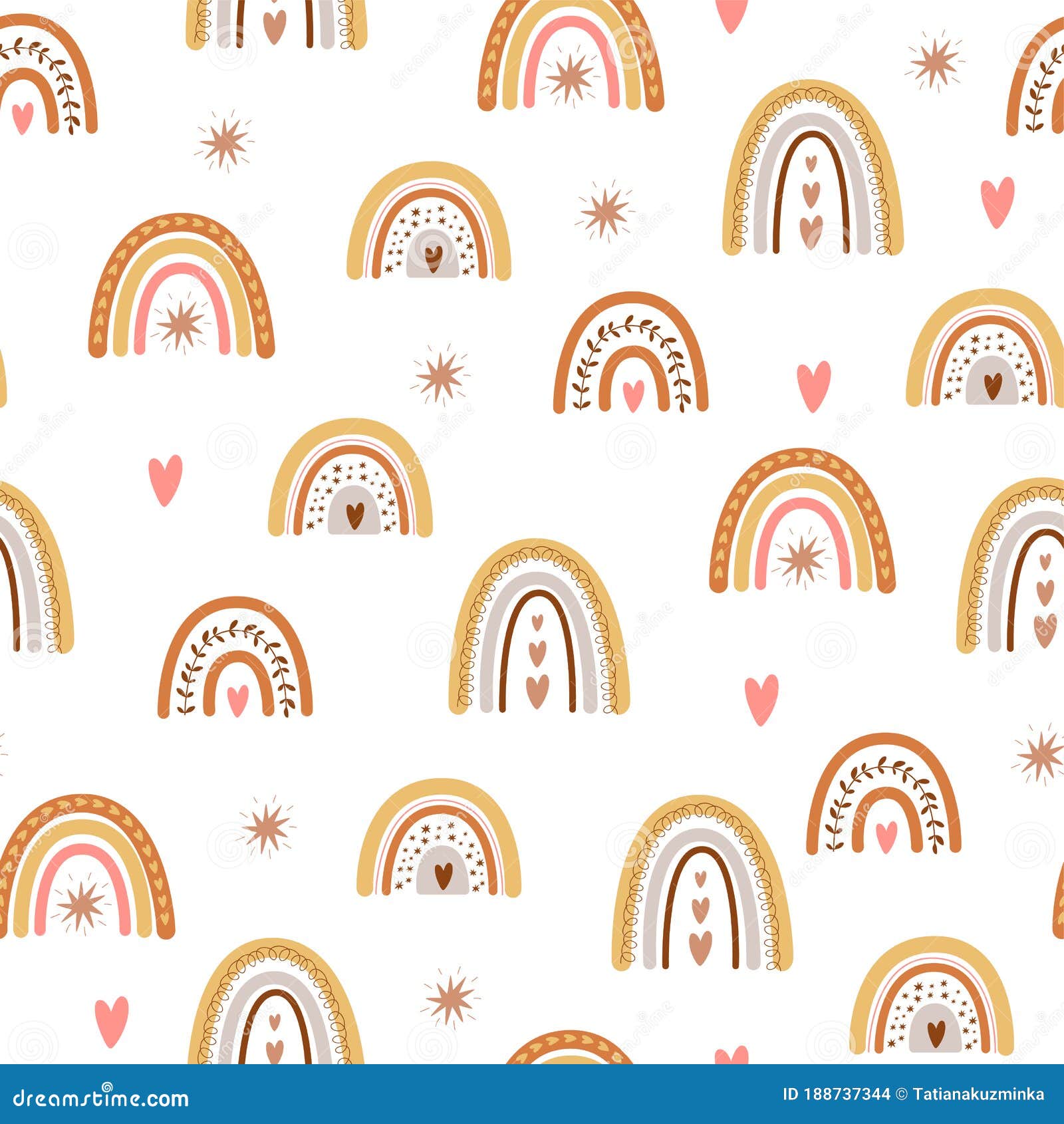6 Boho Rainbow Pattern Wall Stickers Decal Bedroom Kids Children Nursery Tee Pee