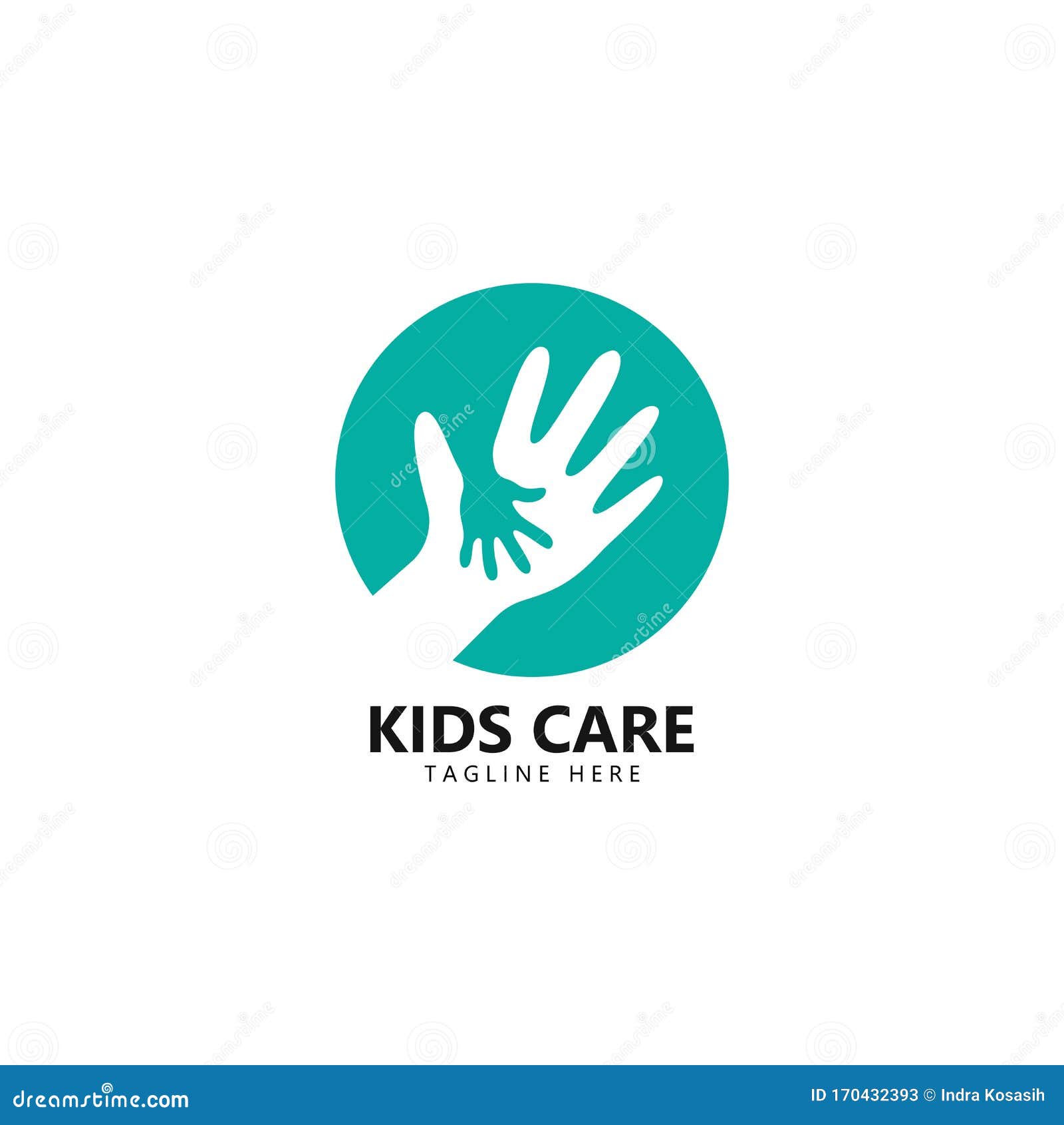 Kids Care Logo Unity Vector Icon Illustration Stock Vector Illustration of child, template