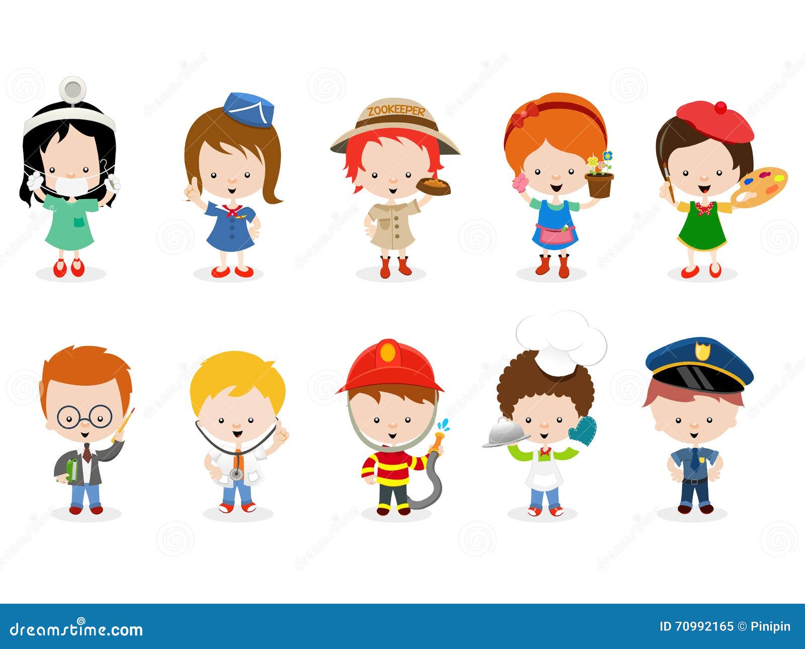 Cartoon Different Careers - cartoon media