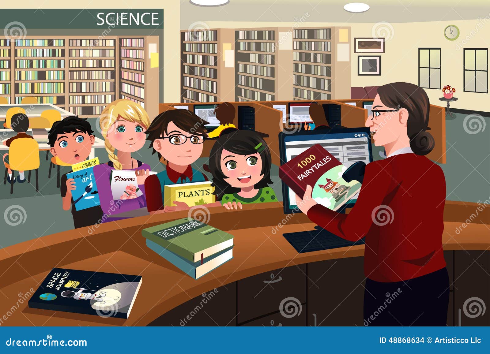 library checkout clipart - photo #33