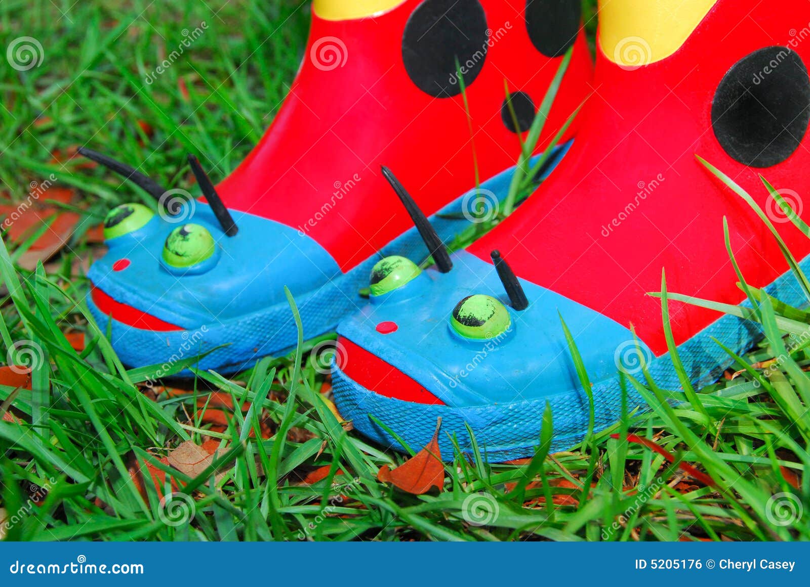 Kids Gardening Boots stock photo. Image of lawn, gardening 5205176