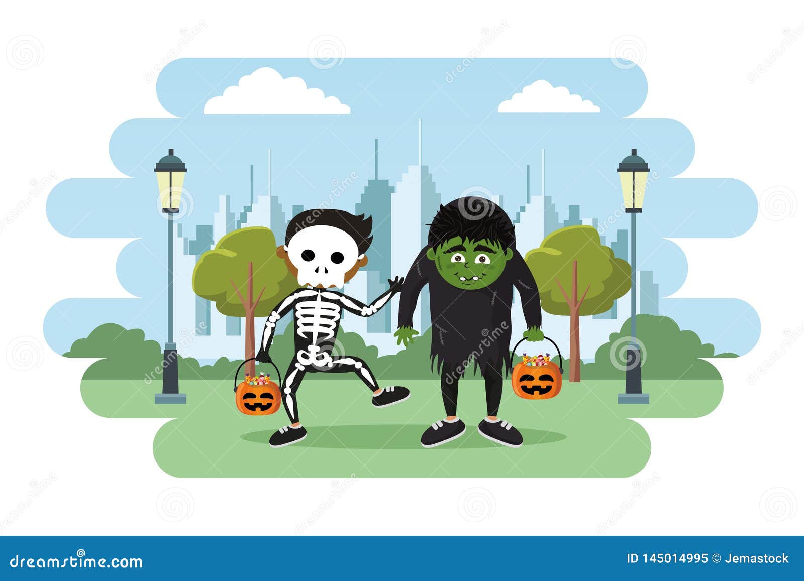 Kids and Halloween Cartoons Stock Vector - Illustration of emotions, hapiness: 145014995 Kids and Halloween Cartoons Stock Vector - Illustration of emotions, hapiness: 145014995