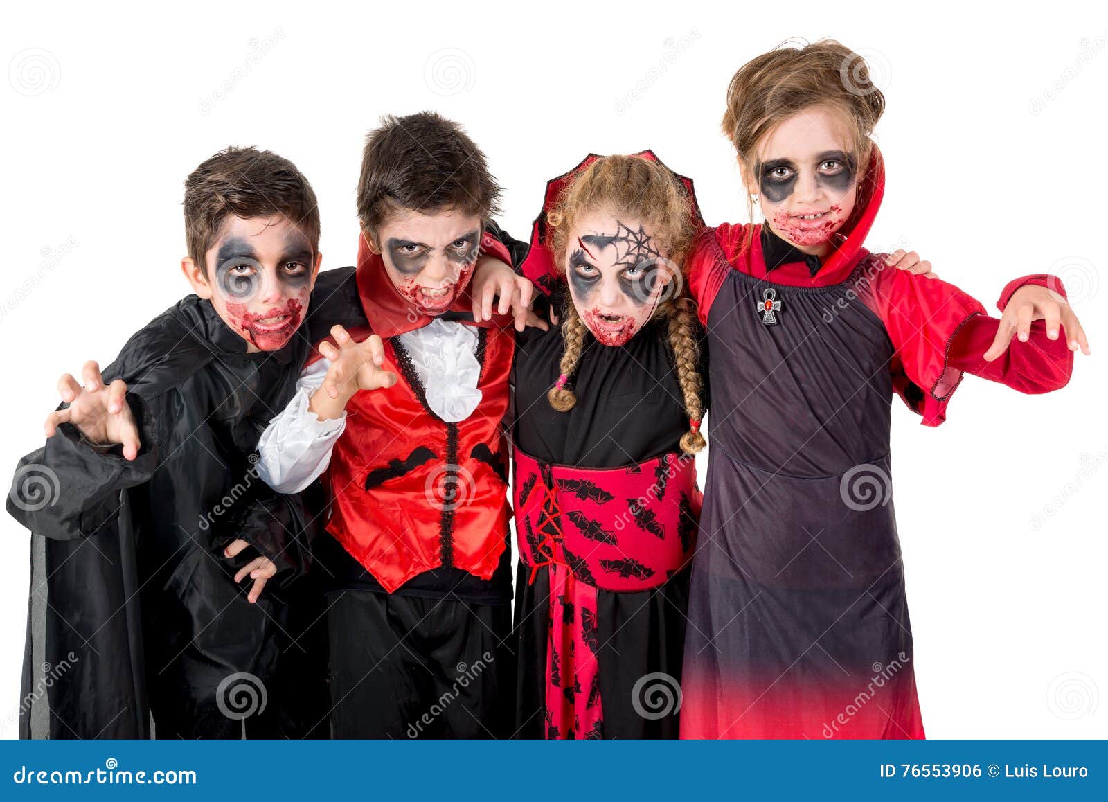 Kids in Halloween stock photo. Image of people, dress - 76553906