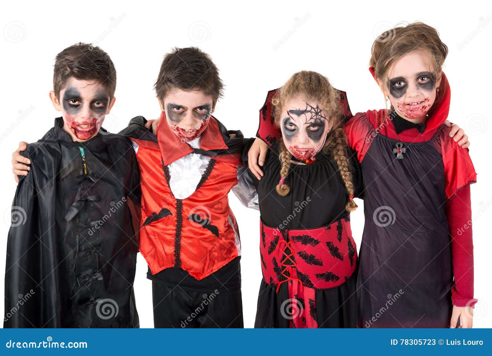 Kids in Halloween stock image. Image of pagan, autumn - 78305723