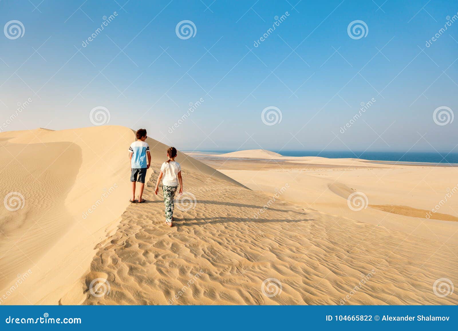 Kids Having Fun At Desert Stock Photo Image Of Child Kids Having Fun At Desert Stock Photo Image Of Child