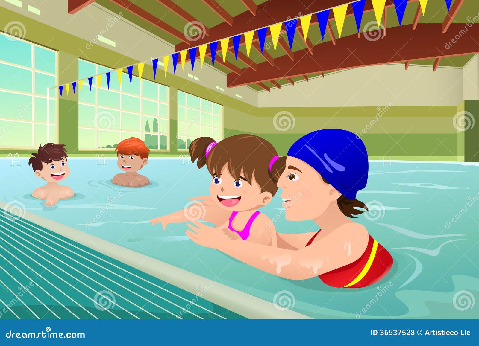 Swimming Lesson Stock Illustrations – 404 Swimming Lesson Stock  Illustrations, Vectors & Clipart - Dreamstime