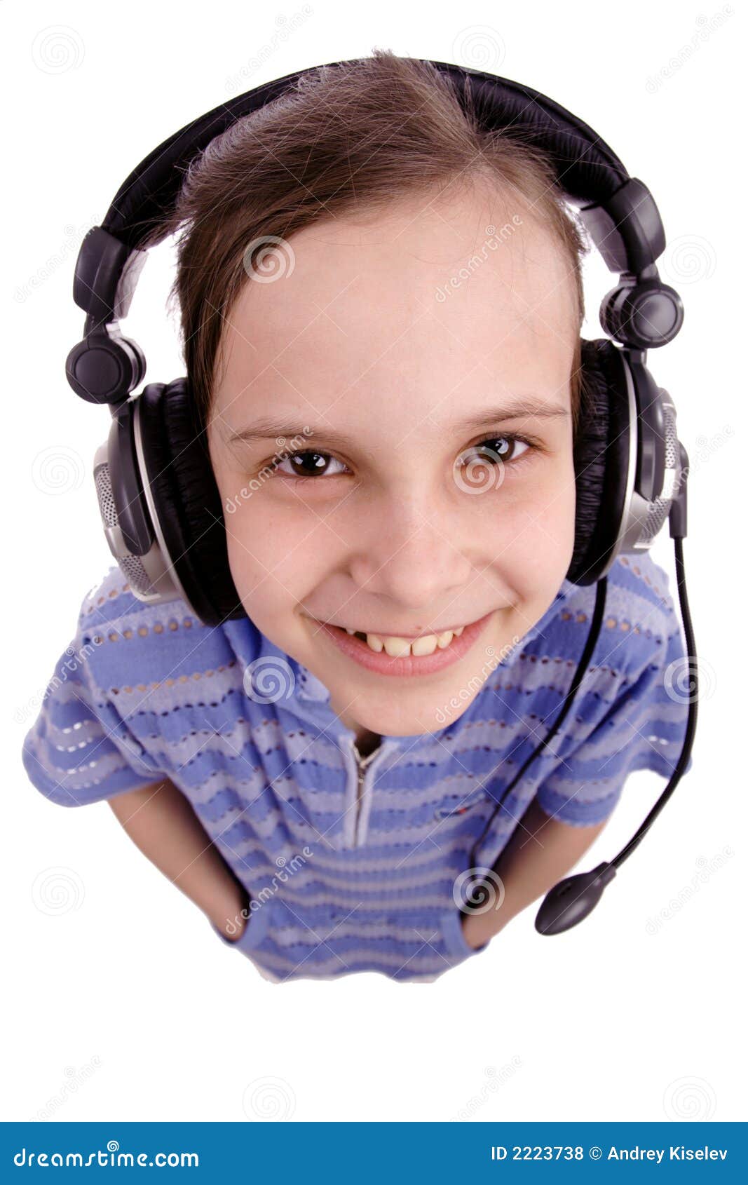 Kids headphone stock photo. Image of girl, female, leisure 2223738