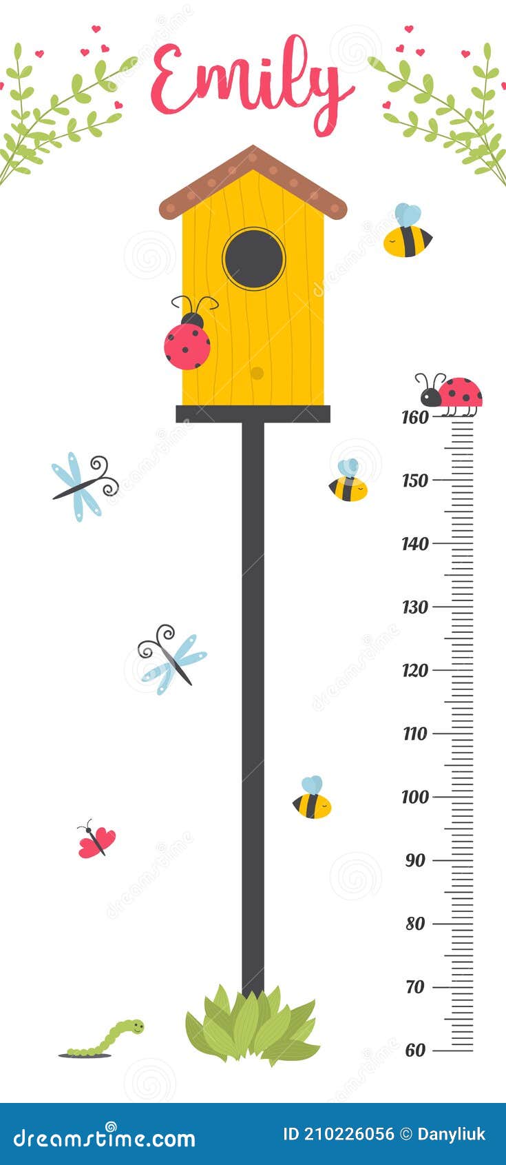 Premium Vector  Kids height chart. . cute scale measurement for