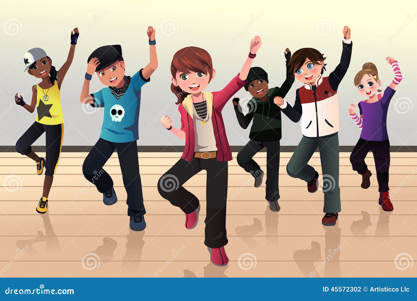 Kids Dance Stock Illustrations – 9,121 Kids Dance Stock ...