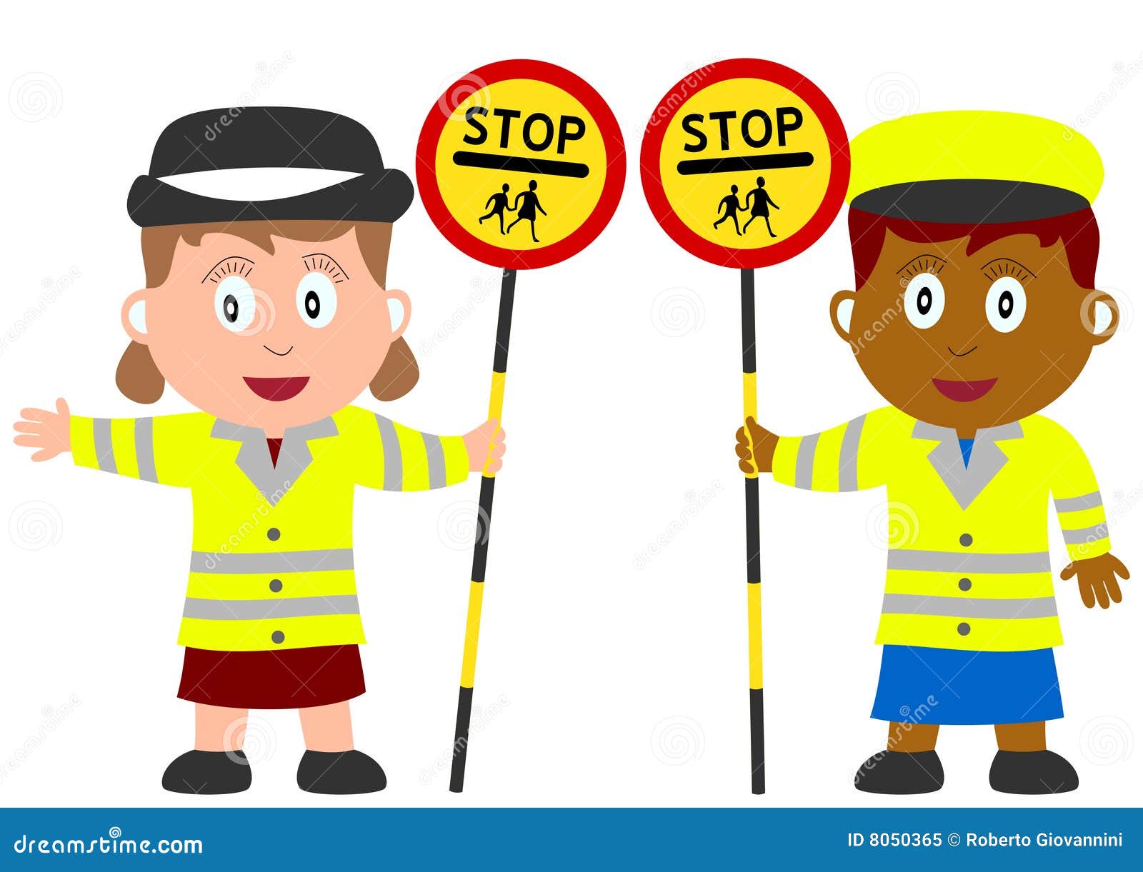 Cartoon lollipop lady