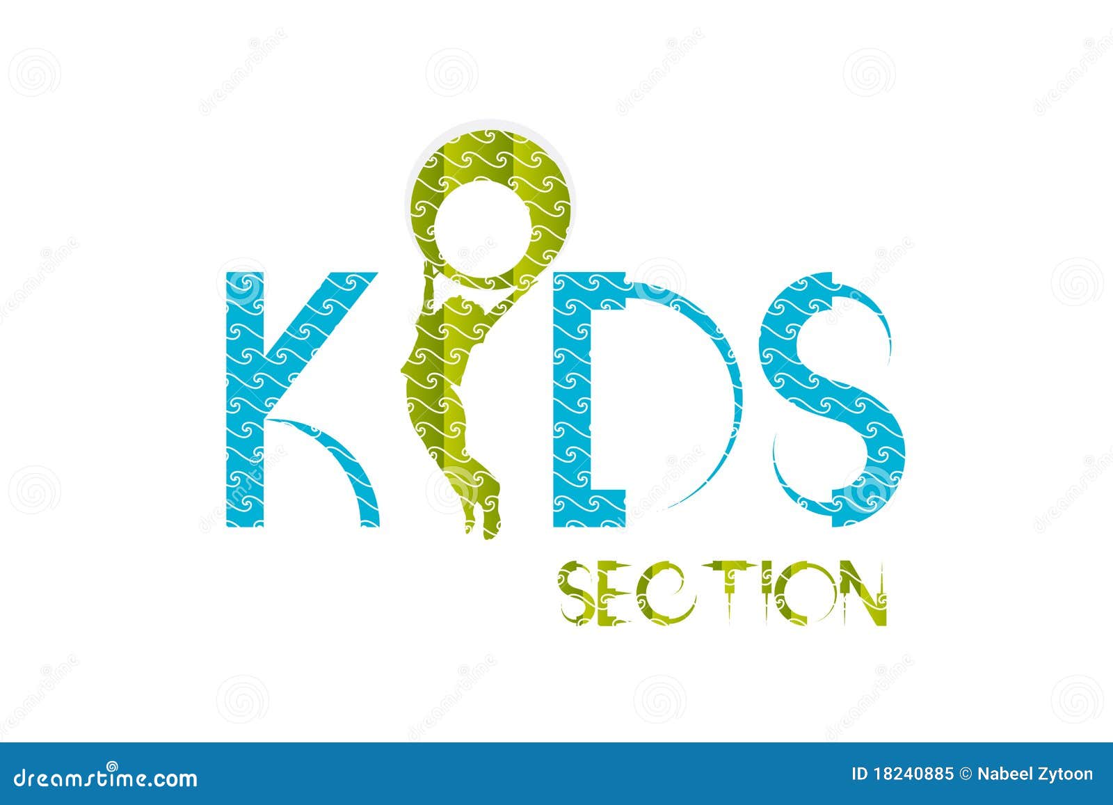 Kids Logo Design stock vector. Illustration of project 18240885