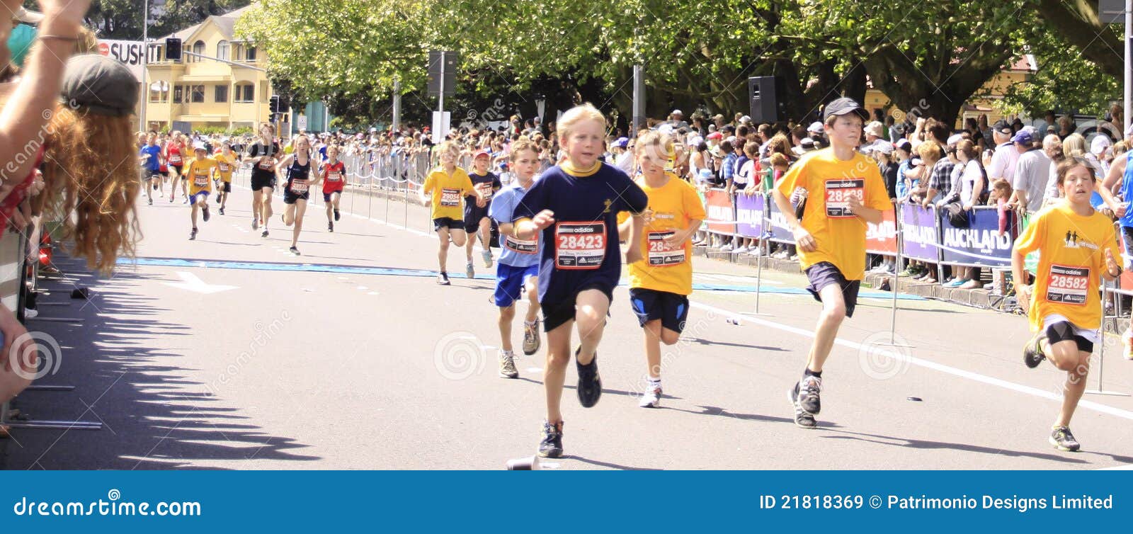 Kids Marathon Run Race editorial stock image. Image of running 21818369