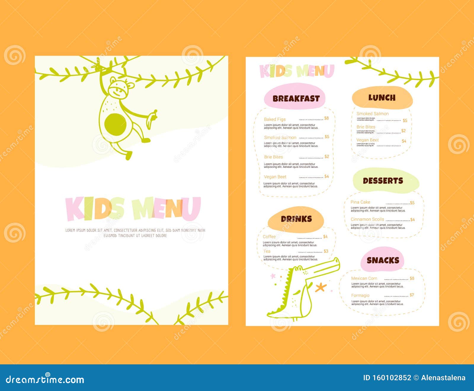 Thực đơn dành cho trẻ em thường thiết kế đơn giản, hấp dẫn và lôi cuốn. Hình ảnh trong thực đơn giúp trẻ hứng thú hơn với các món ăn và đồ uống, hãy xem ngay nhé.