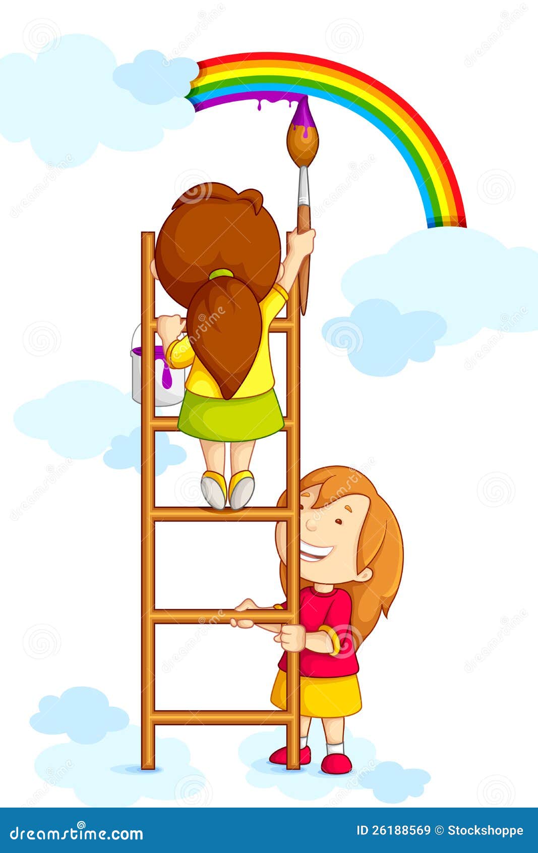 Rainbow Ladder Stock Illustrations – 417 Rainbow Ladder Stock  Illustrations, Vectors & Clipart - Dreamstime