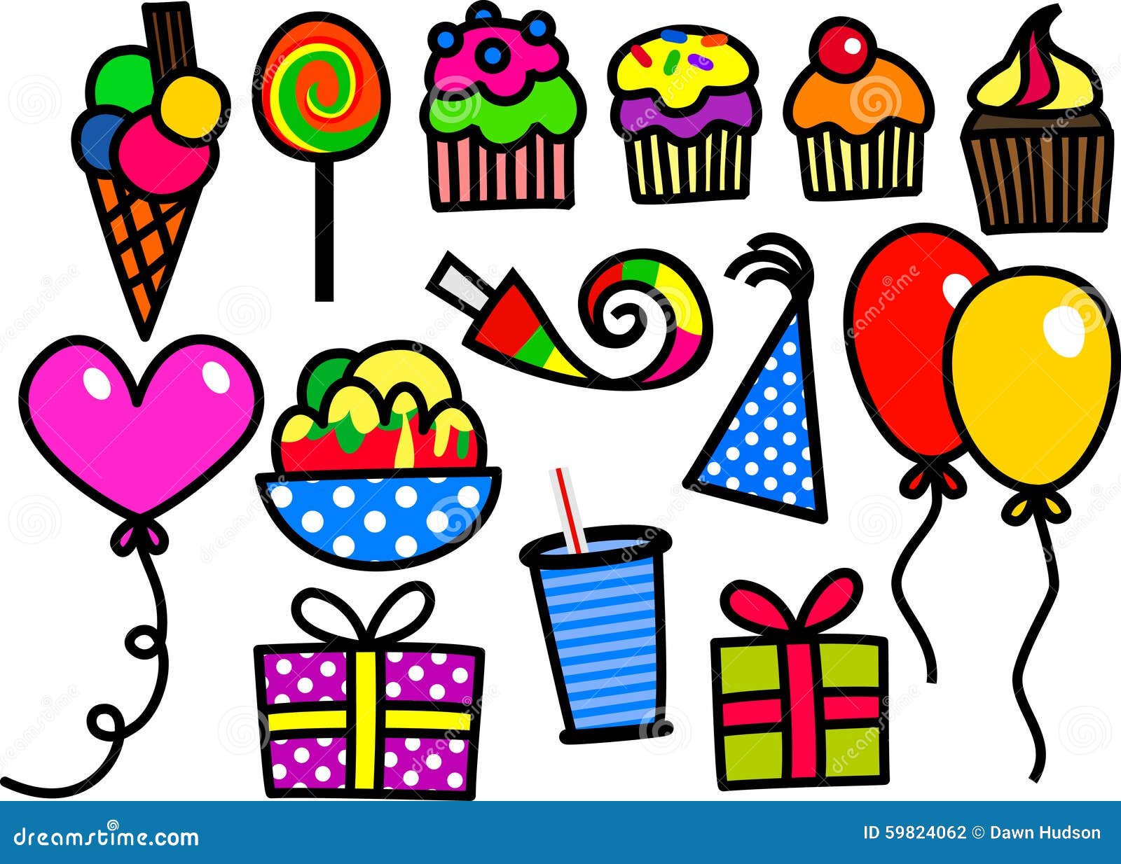 Kids Party  Doodles stock illustration Illustration of 