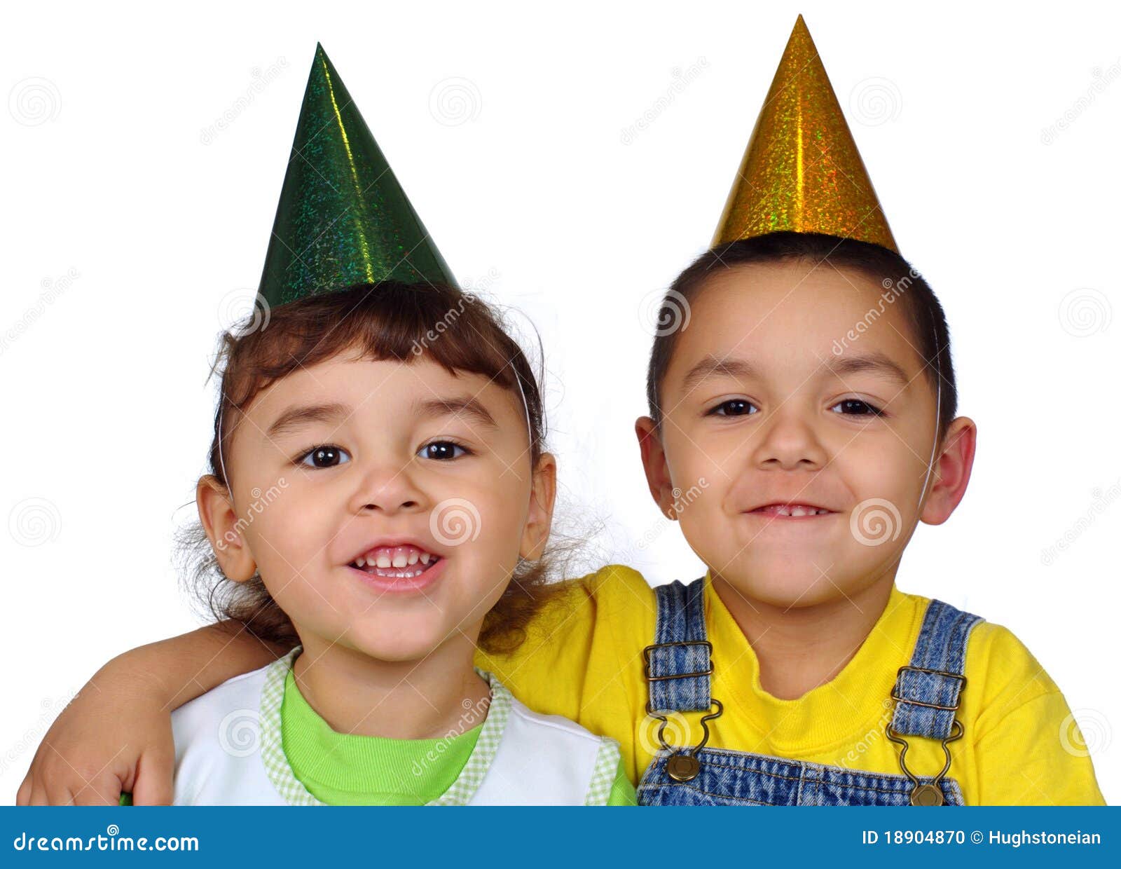 Kids With Party Hats Stock Photo Image 18904870