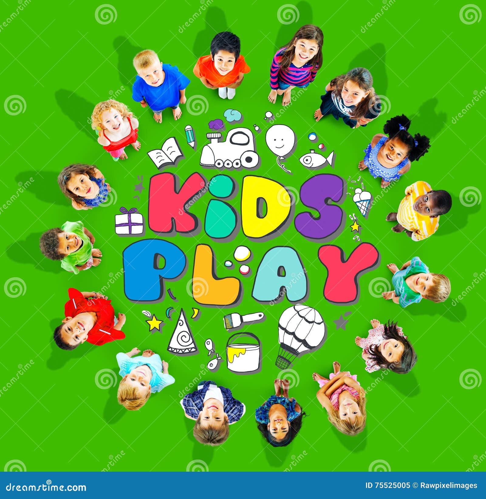 Kids Play Imagination Hobbies Leisure Games Concept Stock Image Image
