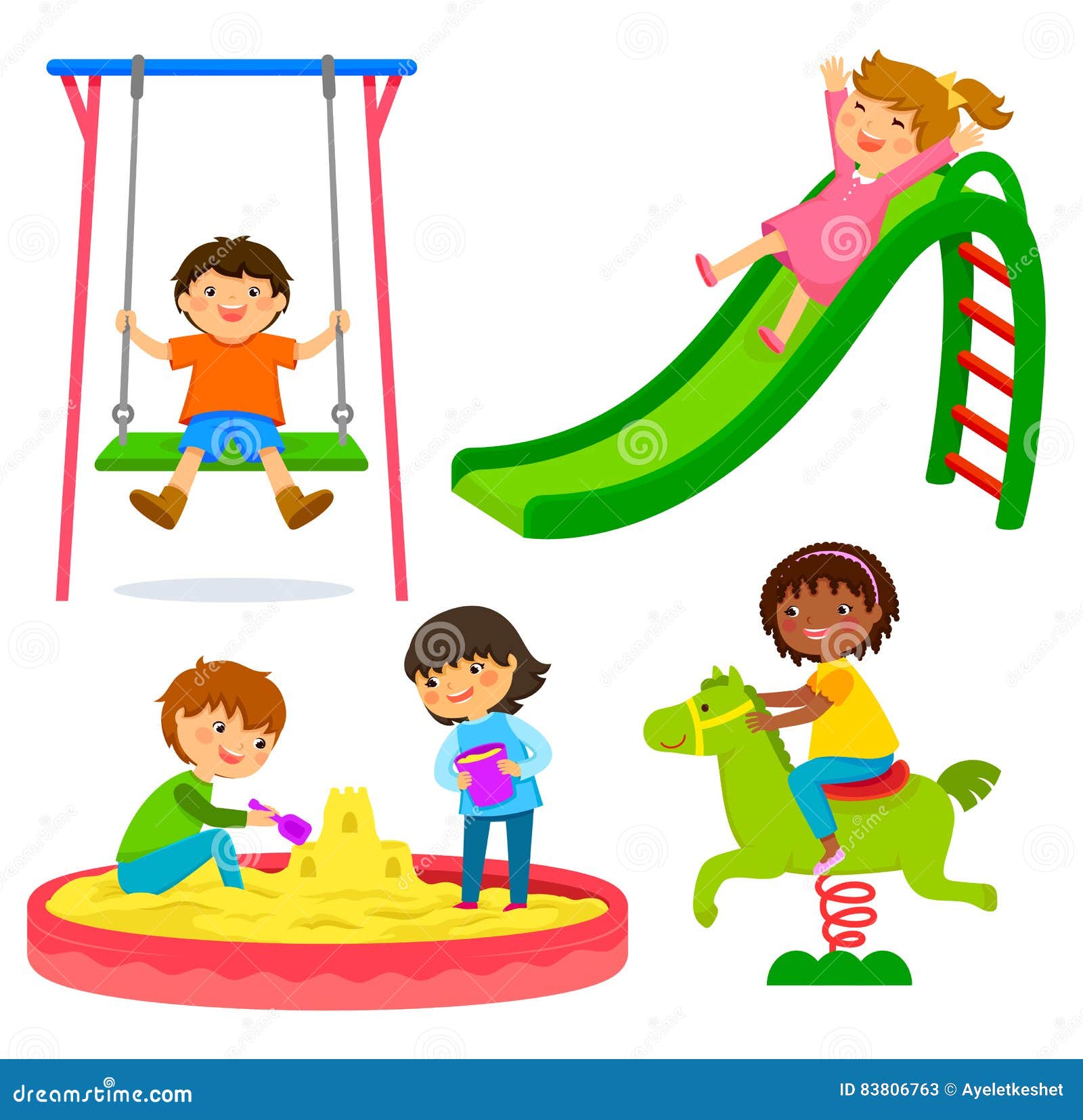 Kids Playground Cartoon