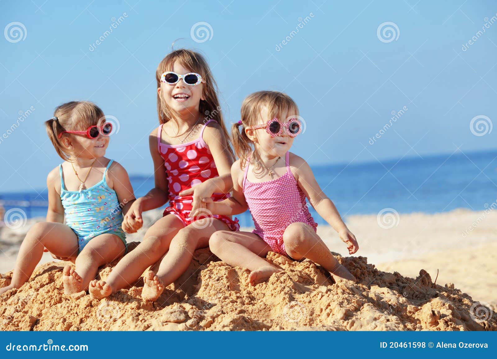 kids playing at the beach