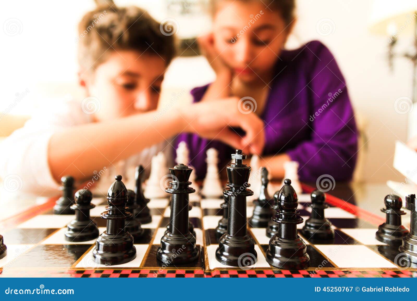 kids playing chess
