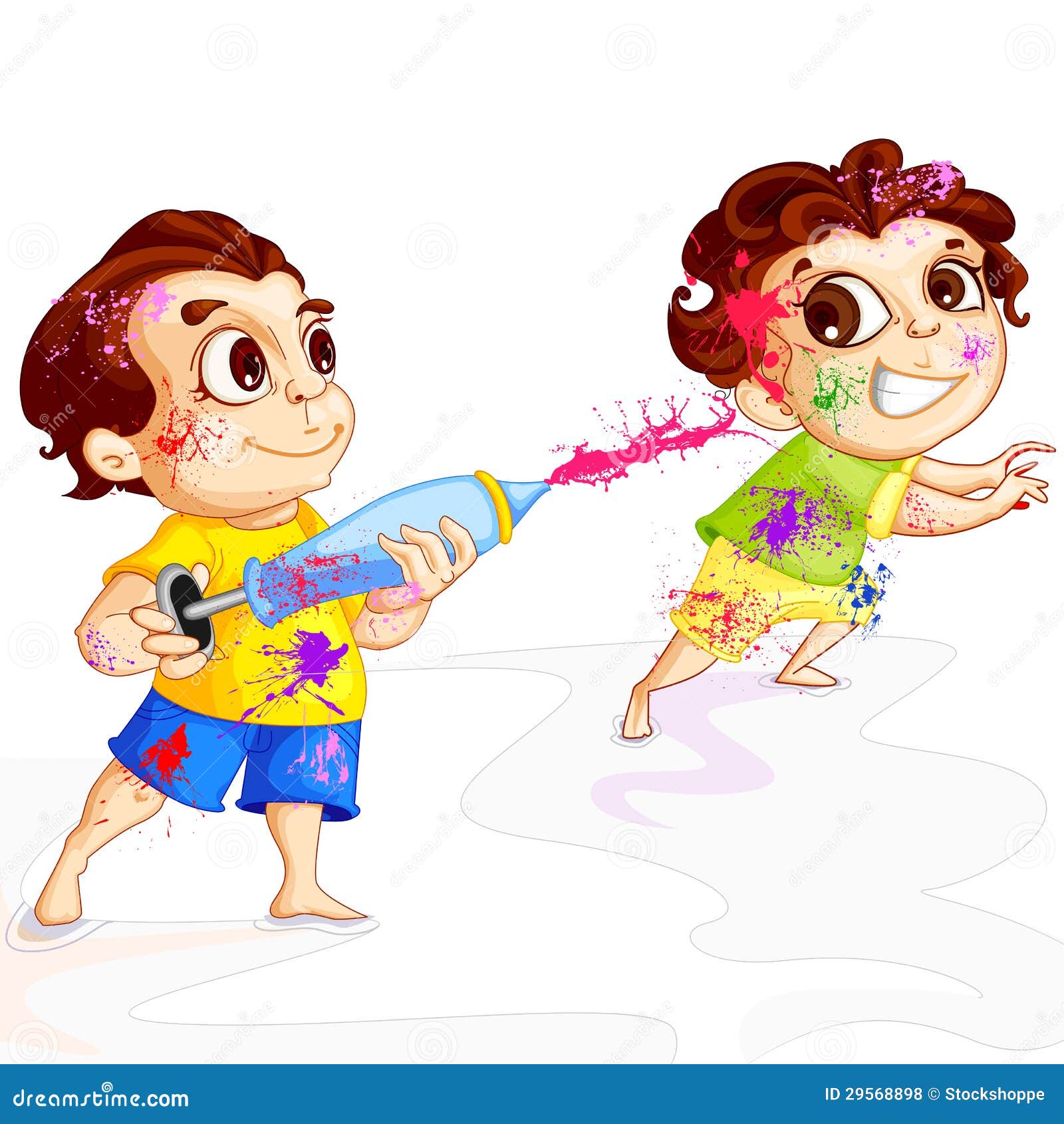 Kids Playing Holi Festival Stock Illustrations – 91 Kids Playing Holi  Festival Stock Illustrations, Vectors & Clipart - Dreamstime