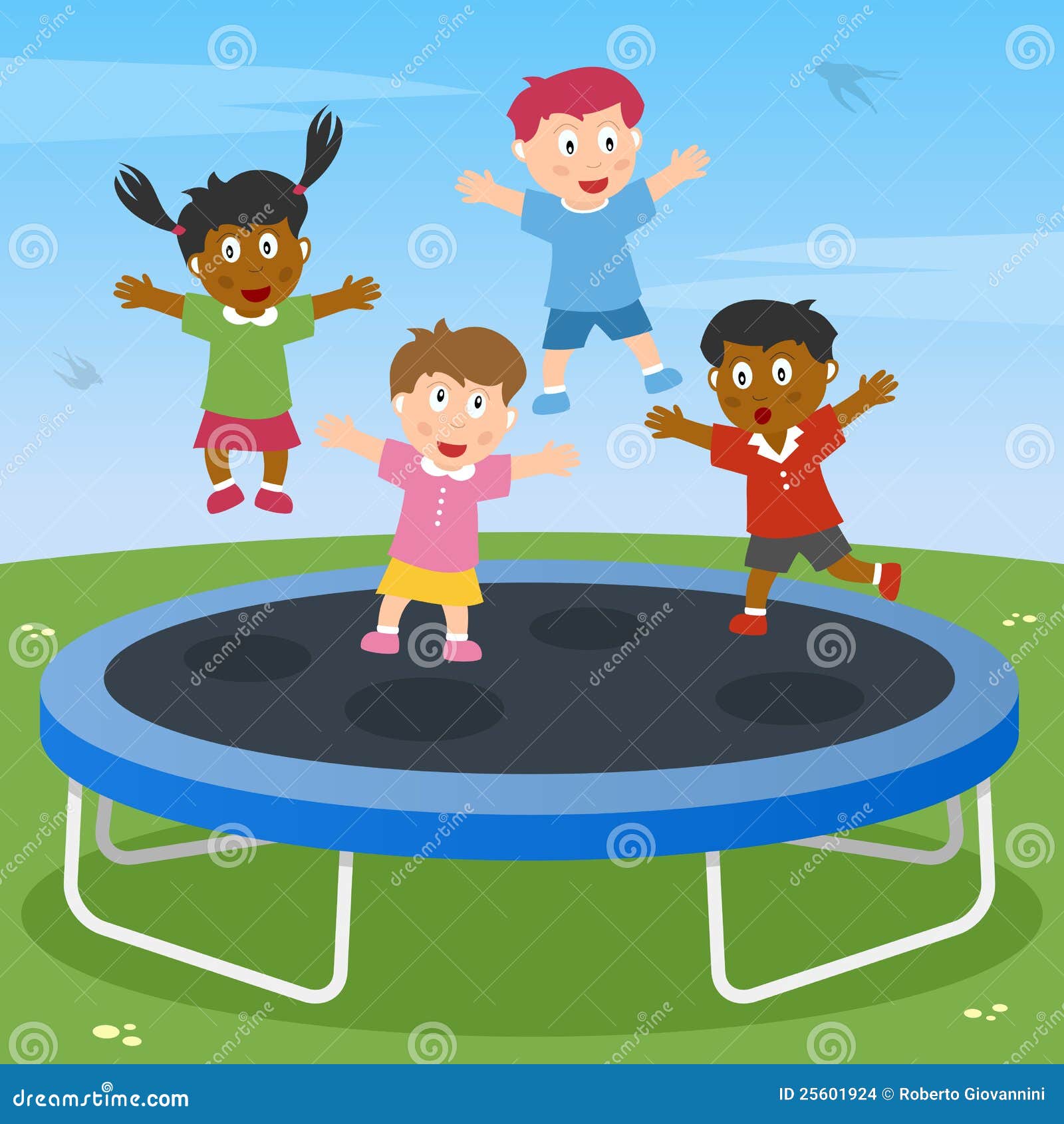 Trampoline Stock Illustrations – Trampoline Stock Illustrations, Vectors - Dreamstime