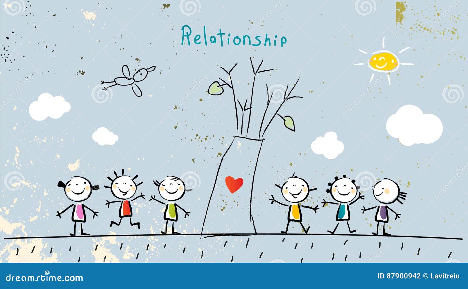 Kids relationship, friends stock vector. Illustration of education ...