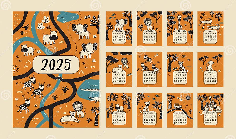 Animal Calendar 2025