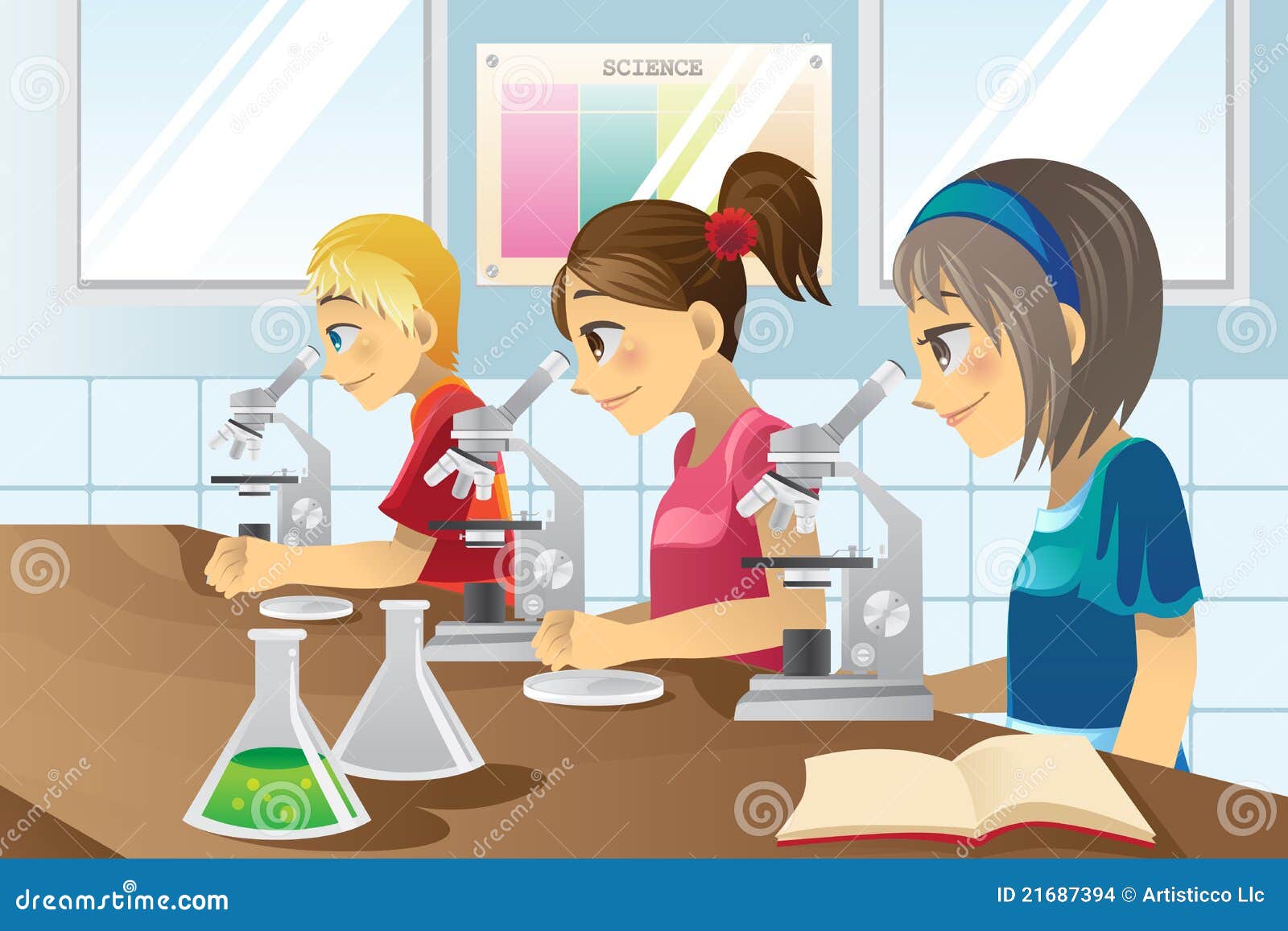 Kids In Science Lab Stock Images  Image: 21687394