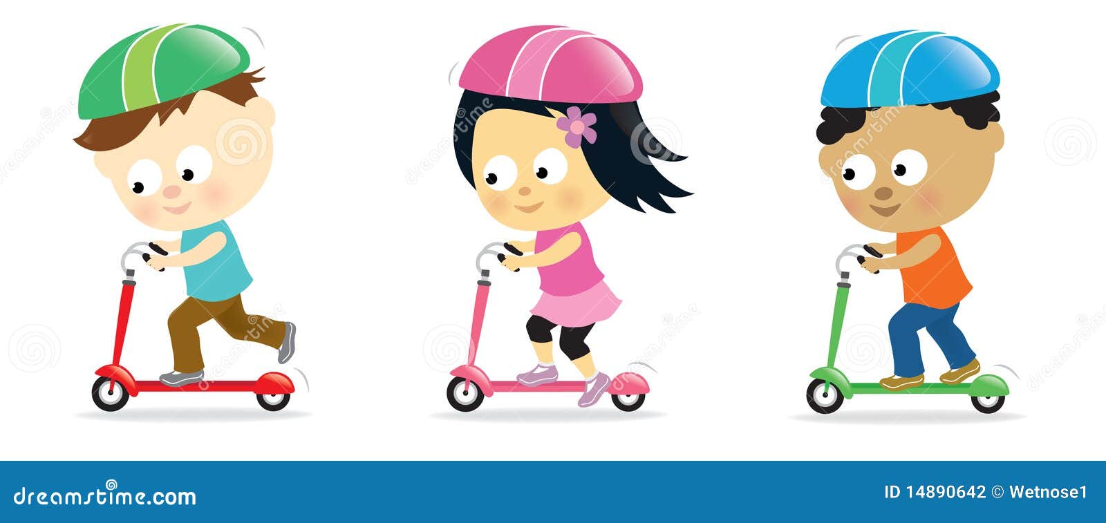kids on scooters