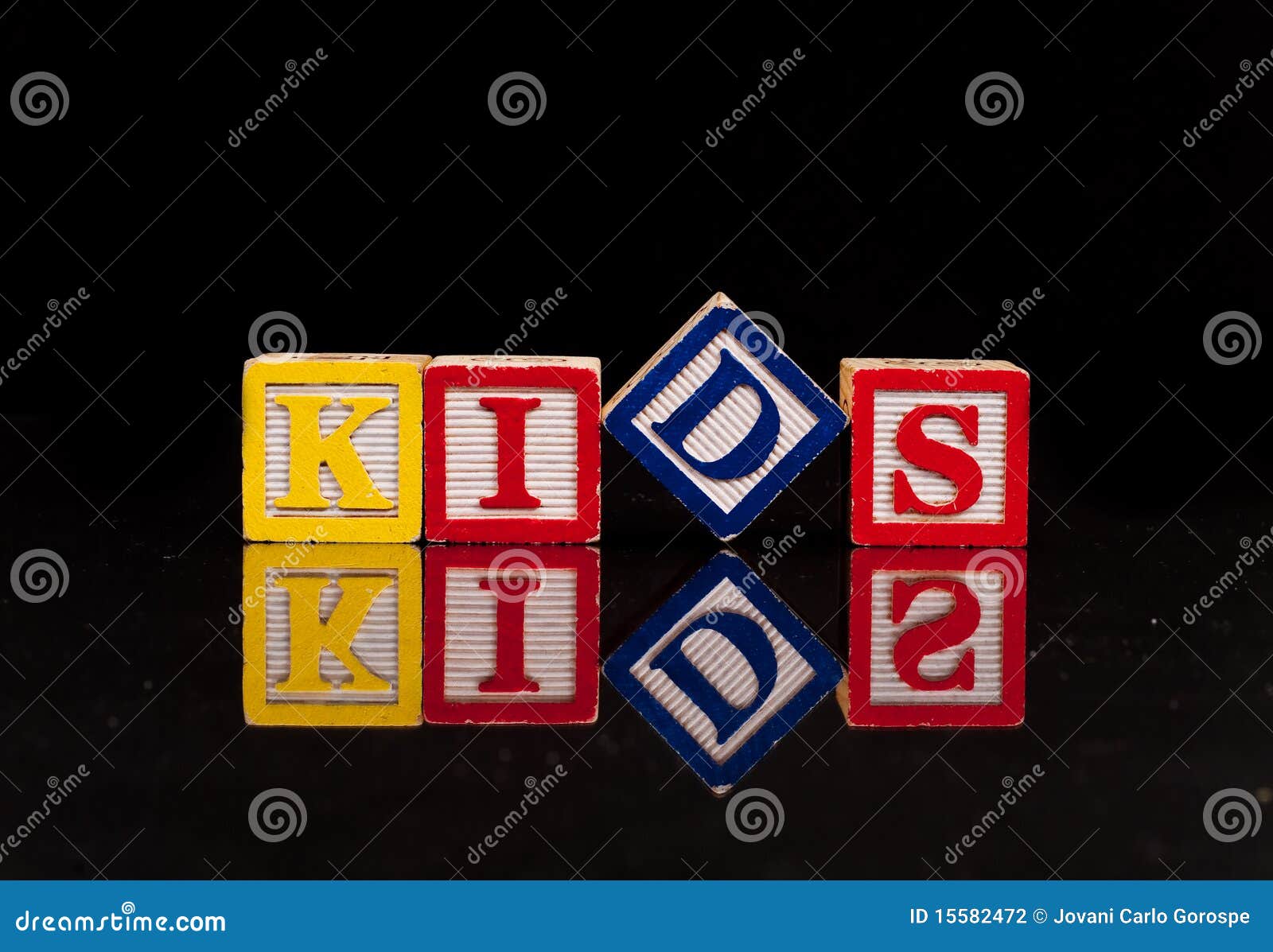 Kids Spelled Out stock photo. Image of play, home, concept 15582472