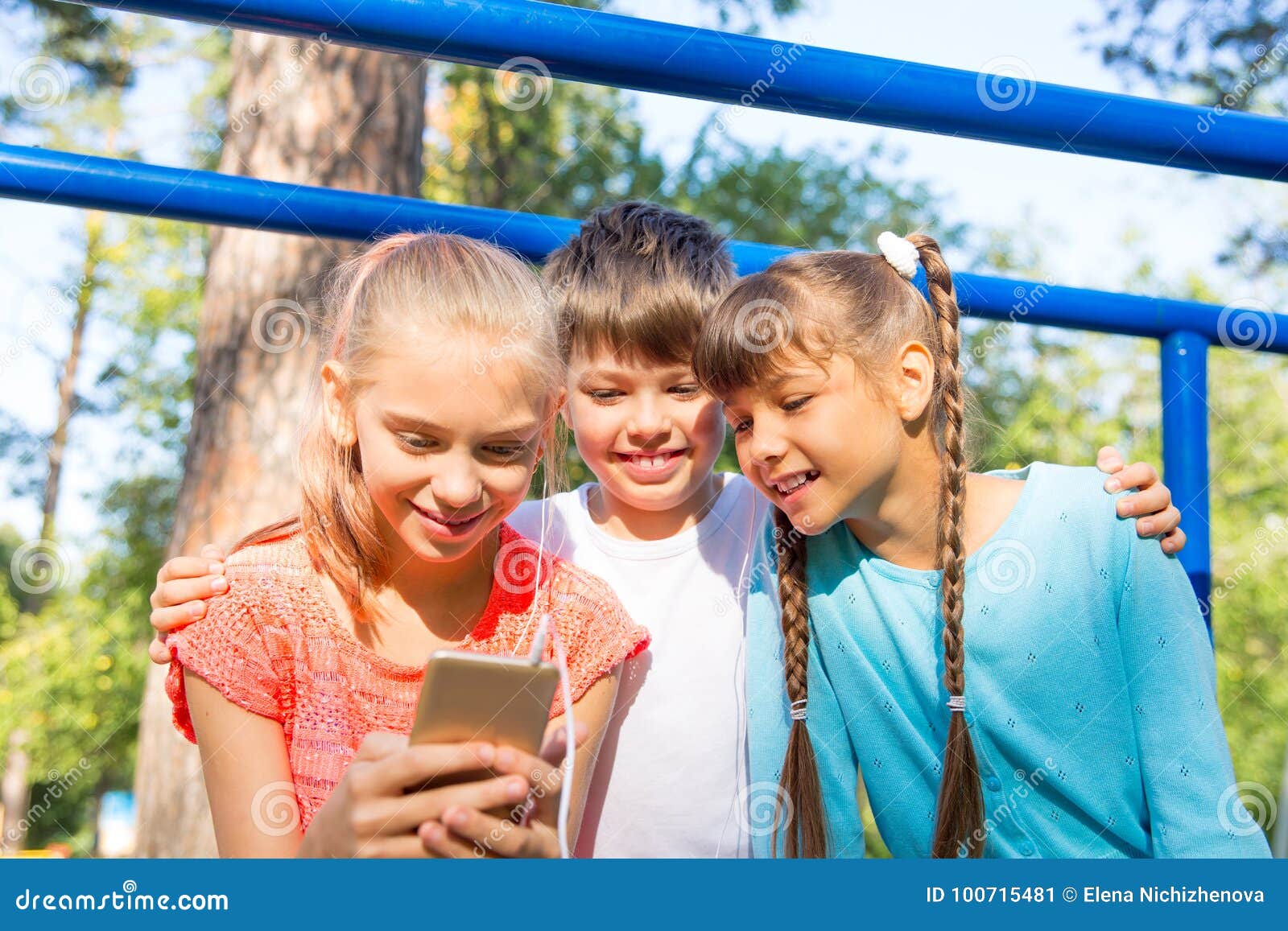 Kids on playground stock image. Image of caucasian, cute - 100715481