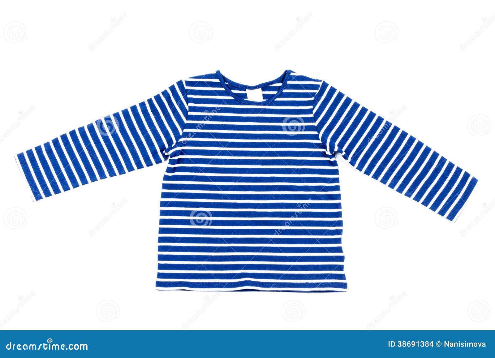 Kids Striped Shirt Isolated Stock Photo - Image of clothing, accessory ...