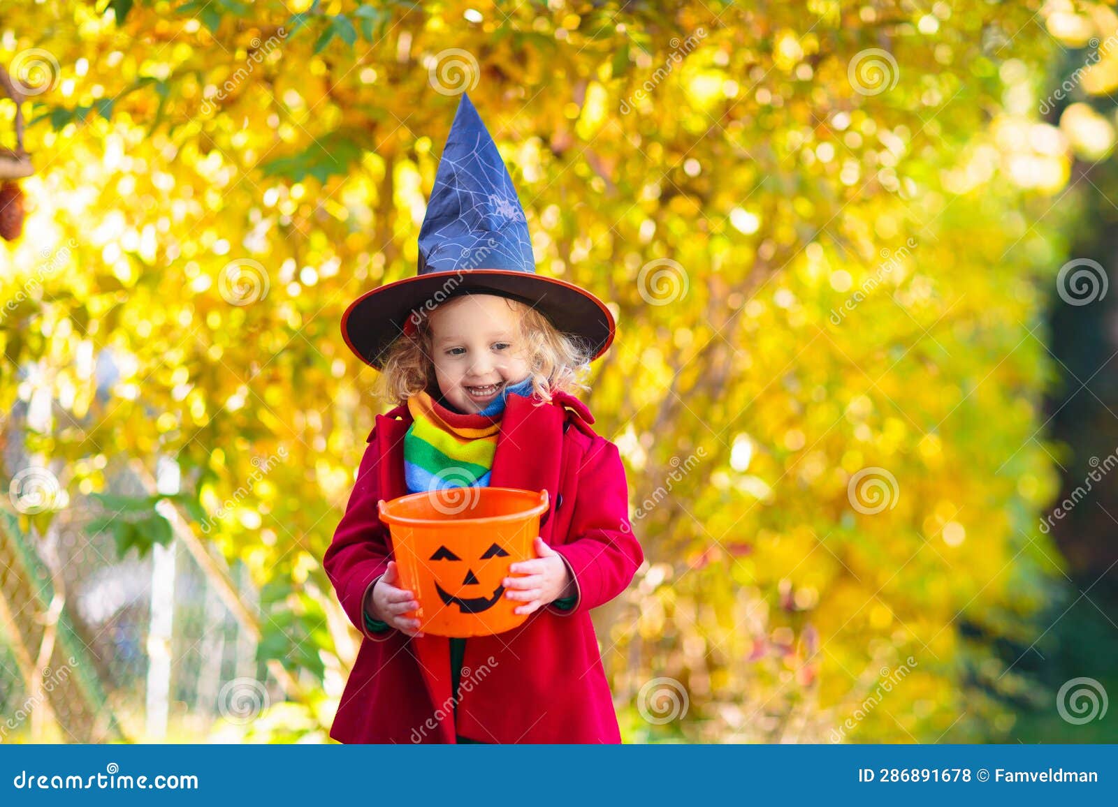 Kids Trick or Treat. Halloween Fun for Children Stock Photo - Image of ...