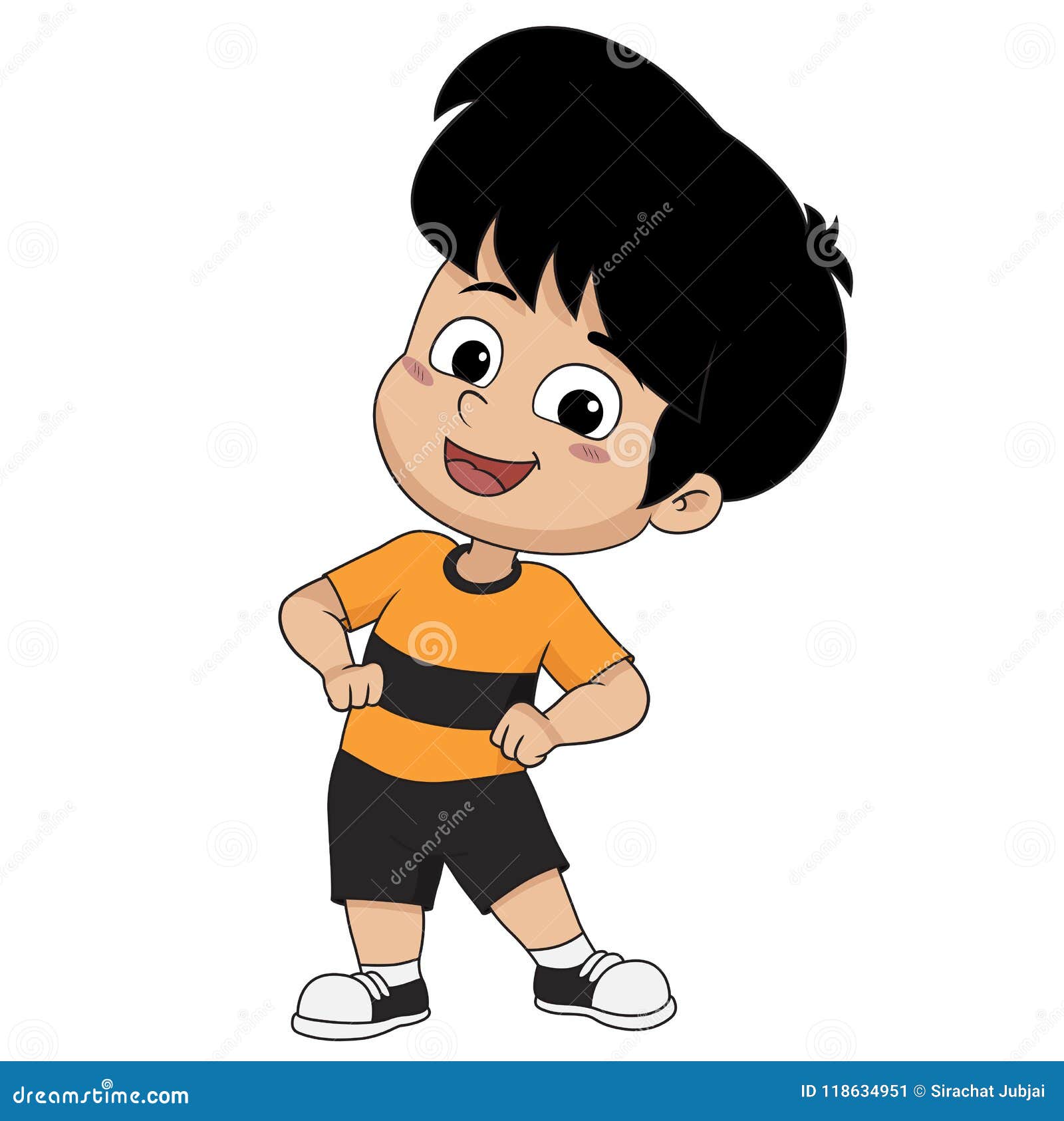 Kids Are Warming Up Vector And Illustration Stock Vector Illustration Of Person Activity