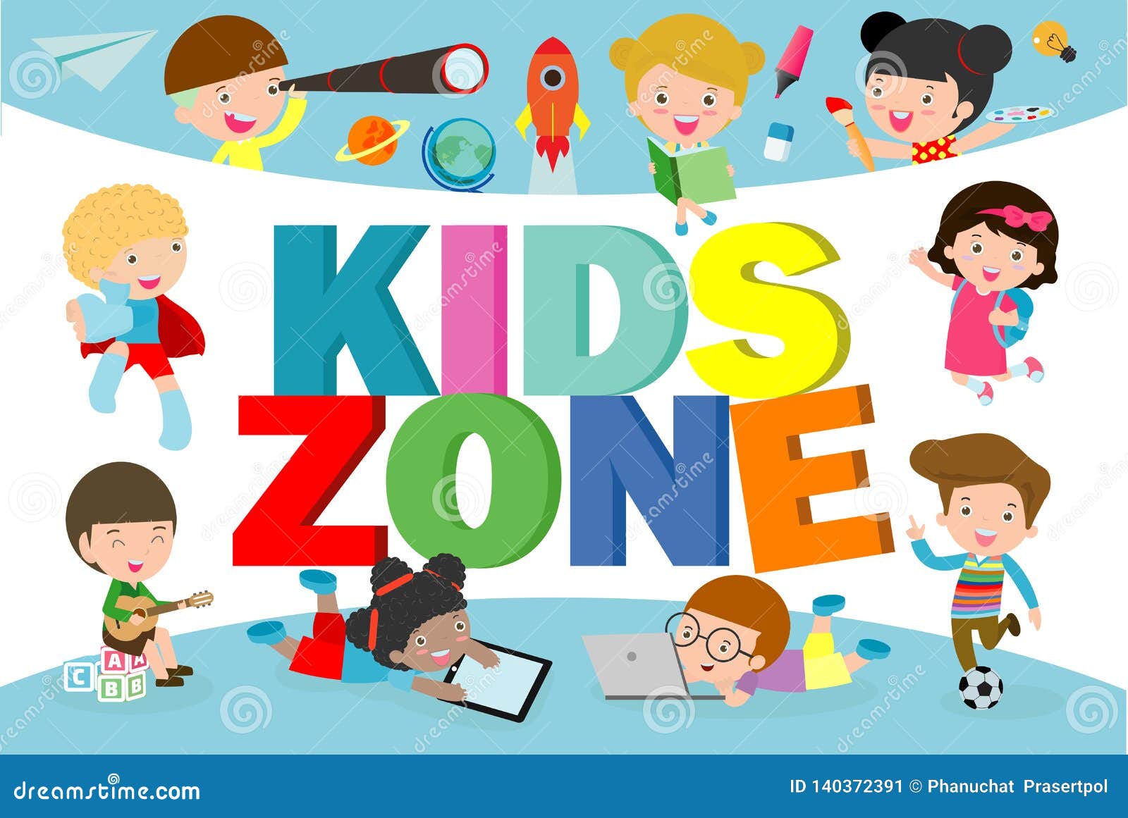 kids zone graphic