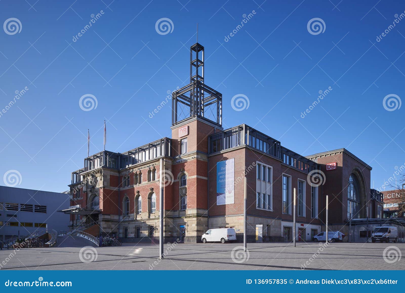 Kiel`s main station editorial image. Image of public 136957835