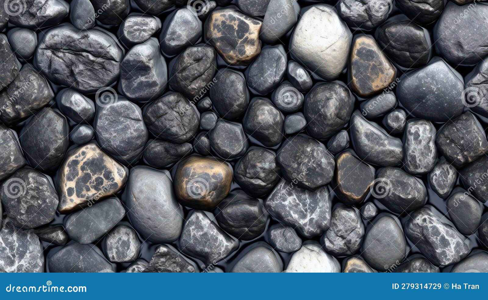 KiesHintergrund Stein Kies Grundstein Kies Hintergrund Stock Abbildung