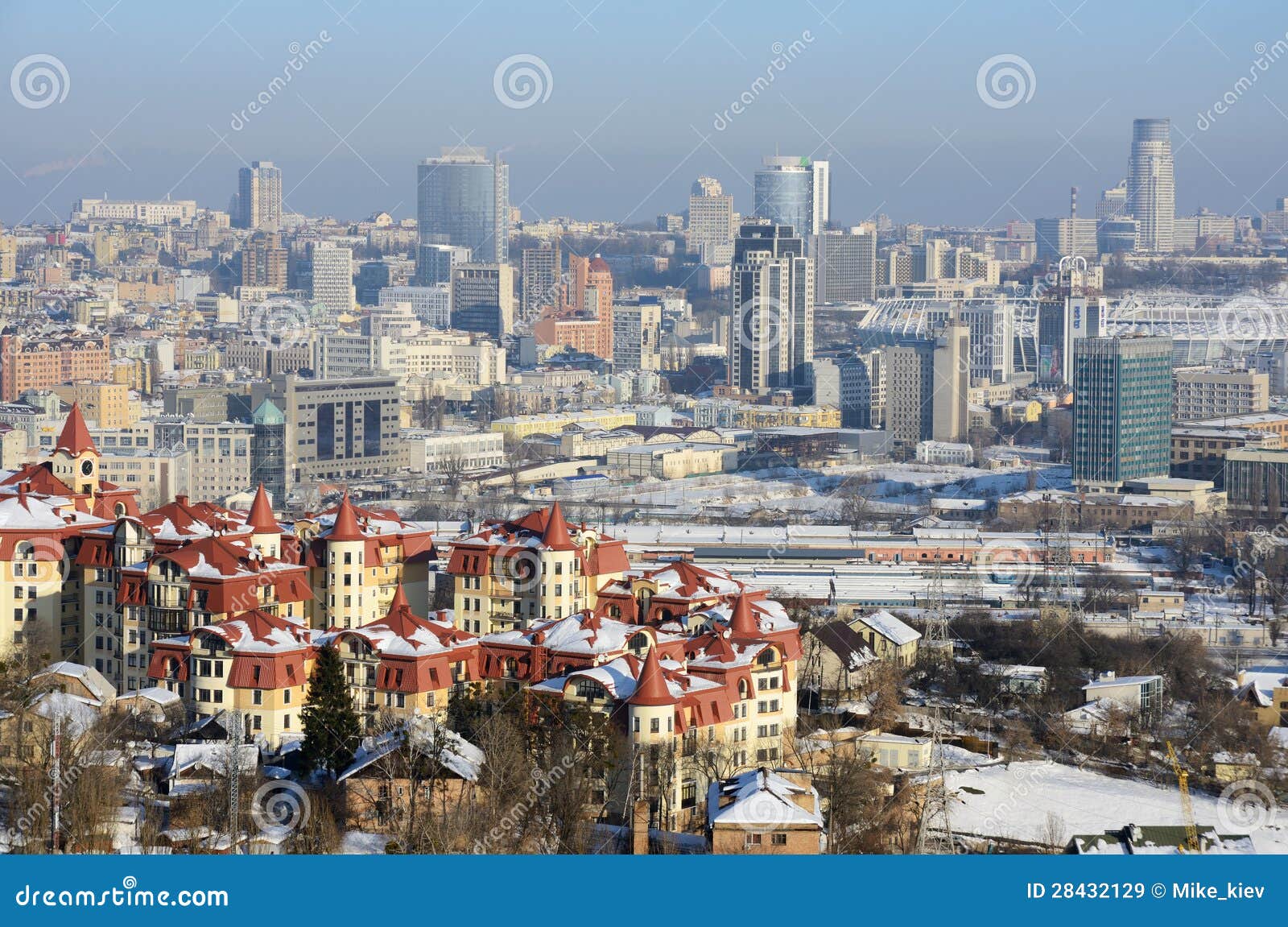 kiev city at winter