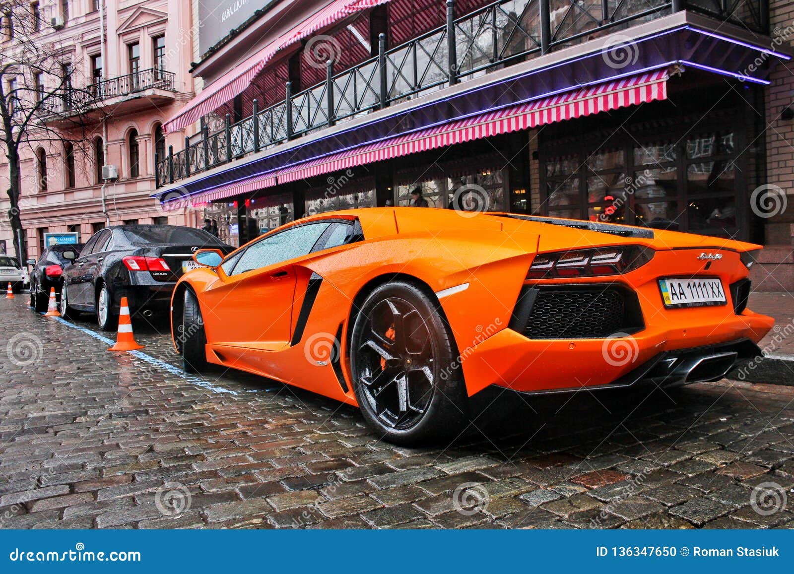 Kiev, Ukraine; July 3, 2013; Lamborghini Aventador On The ...