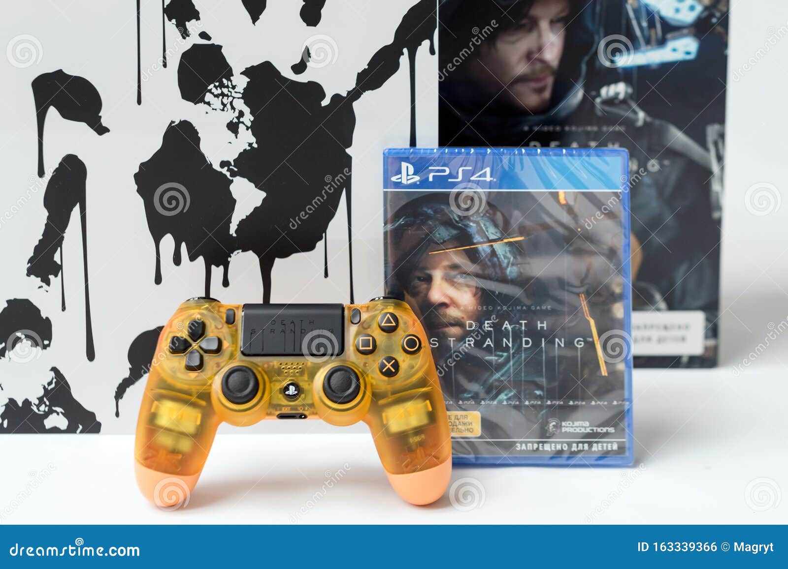 KIEV, UKRAINE - November 07, 2019: Death Stranding Limited Edition PS4 Pro.  Sony PlayStation 4 Game Console of the Eighth Editorial Photo - Image of  hobby, object: 163339366