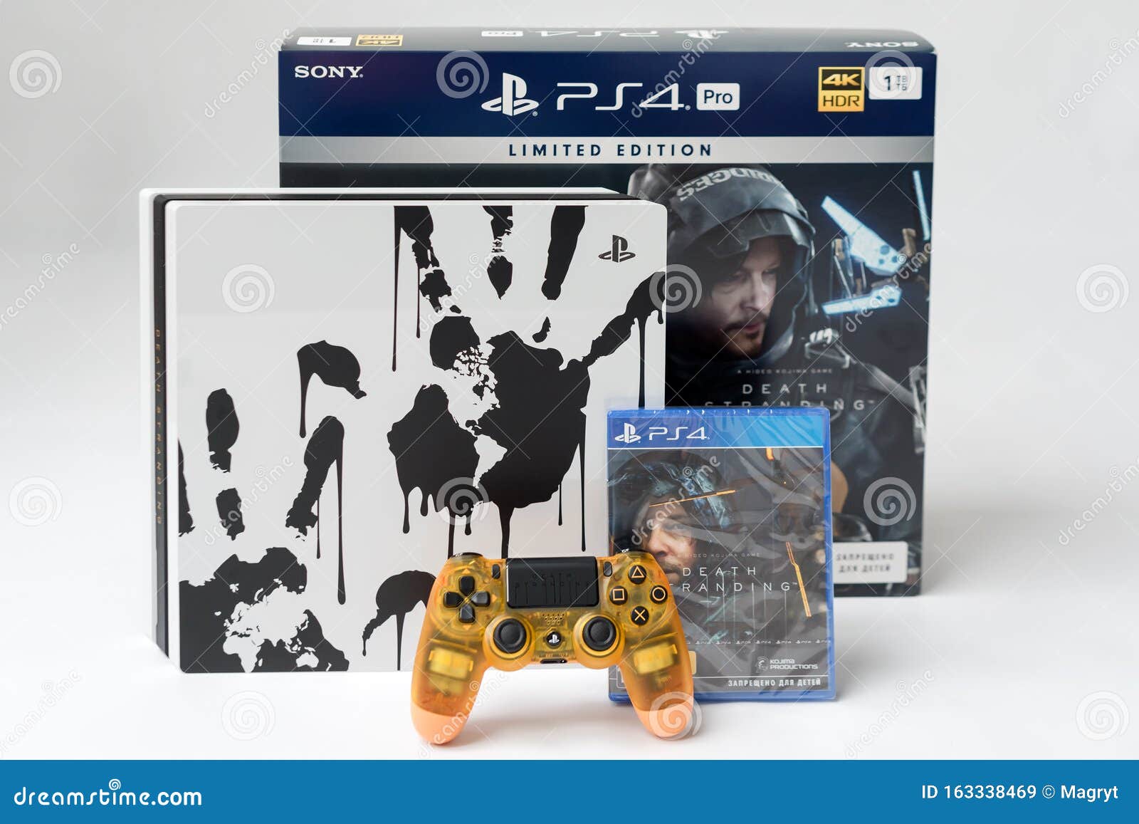 KIEV, UKRAINE November 07, 2019: Death Stranding Limited Edition PS4 Pro.  Sony PlayStation Game Console of the Eighth Editorial Stock Image Image  of illustrative, disc: 163338469