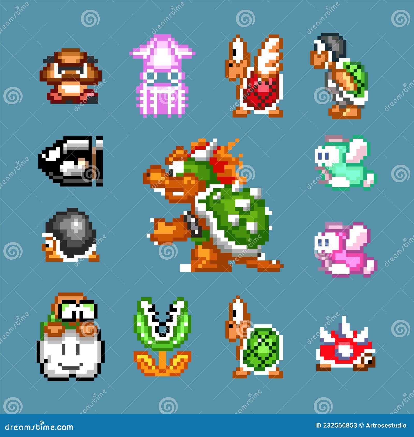 Super Mario Game Vector Art, Icons, and Graphics for Free Download