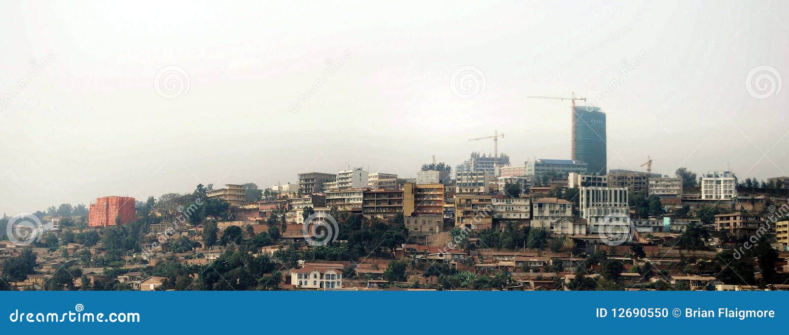 ορίζοντας της ανατολικής Kigali Ρουάντα της Αφρικής