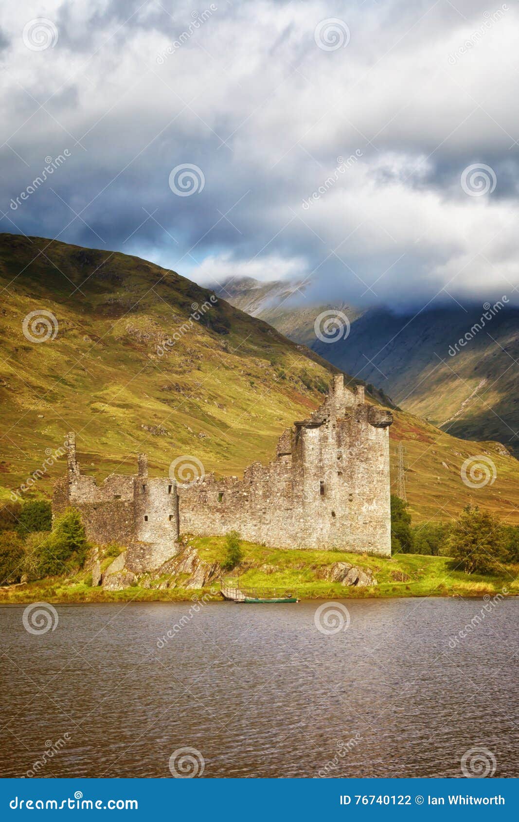 Kilchurn Castle stock photo. Image of ruins, lochawe - 76740122