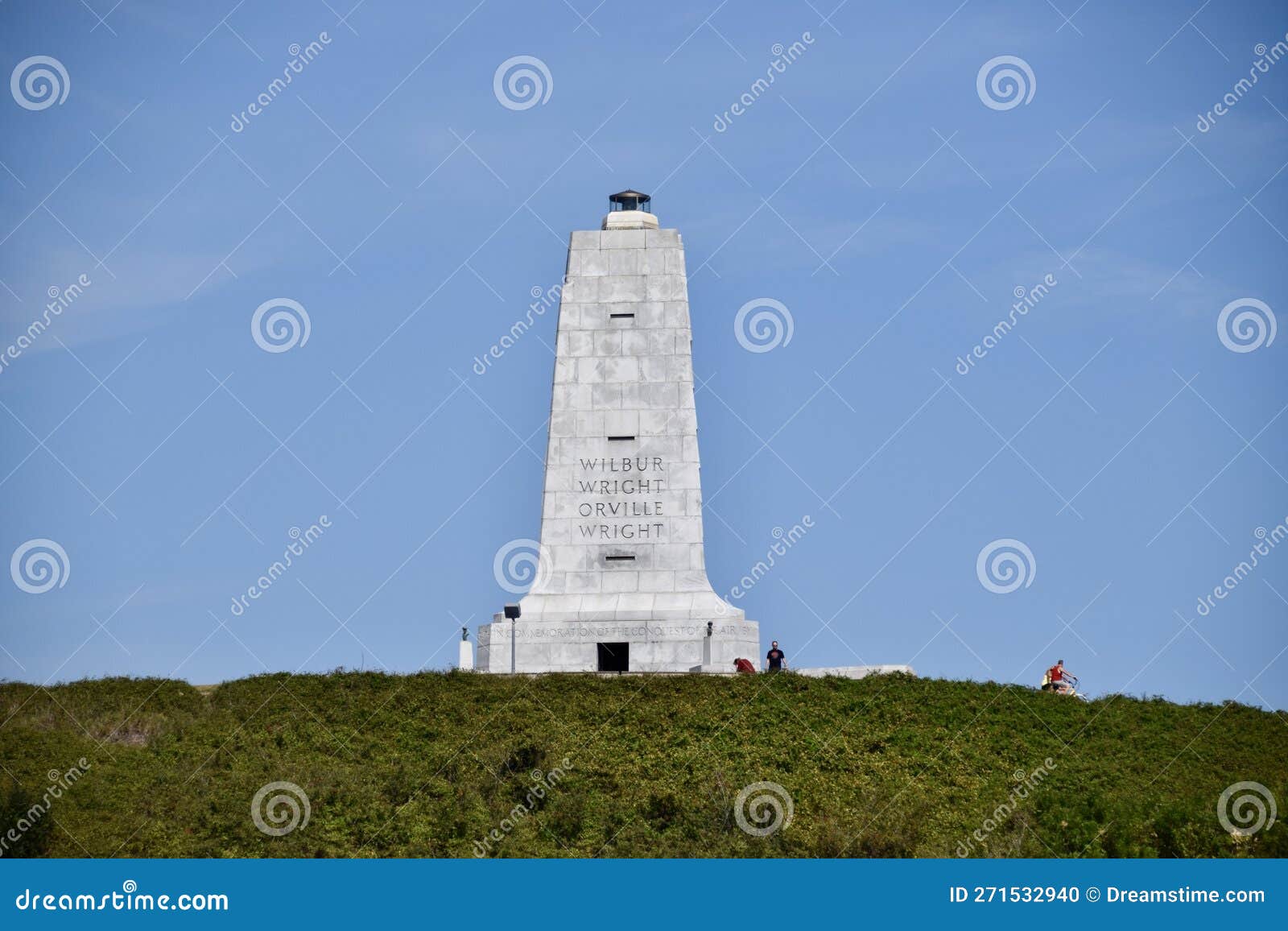 Wright Brothers Monument at Kittyhawk NC. Kill Devil Hills, NC, USA